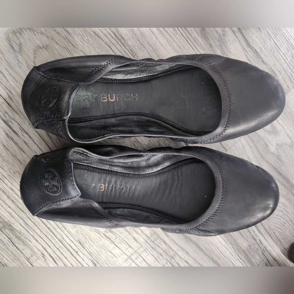 Tory Burch Eddie Lamb black ballet flats